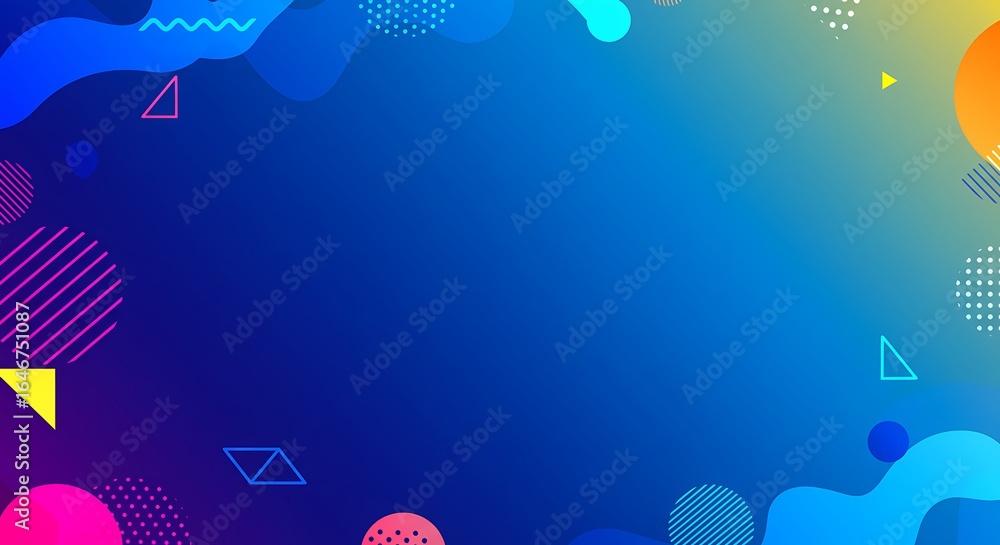 Poster abstract background with blue and gradient color combination, modern design concept