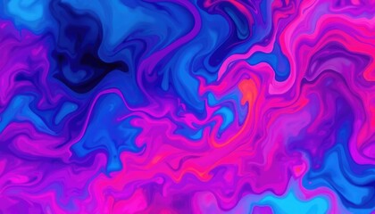 Fototapeta premium Vibrant Abstract Fluid Art with Pink and Blue Hues