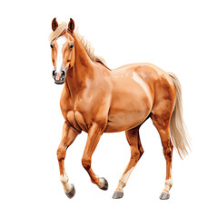 Obraz premium Elegance of equine artistry isolated illustration on a clean transparent backdrop