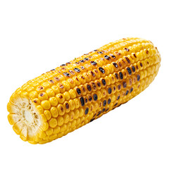 Grilled Corn on the Cob, isolated on transparent background