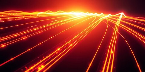 Abstract glowing lines depicting upward financial growth and wealth,  trading,  ethereum