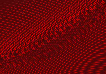 Abstract red geometric lines on red background. Modern shiny gradient red futuristic pattern. Futuristic technology concept, suitable for cover, poster, banner, flyer, website, etc.	
