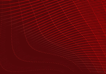 Abstract red geometric lines on red background. Modern shiny gradient red futuristic pattern. Futuristic technology concept, suitable for cover, poster, banner, flyer, website, etc.	
