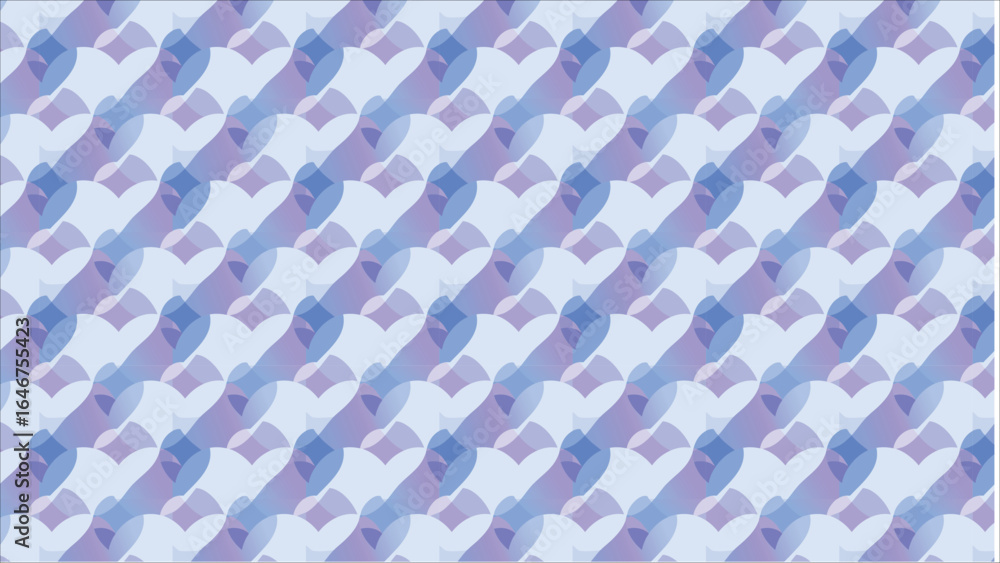 Poster a seamless and dreamy abstract design with a minimal feel, composed of layered, see-through shapes w
