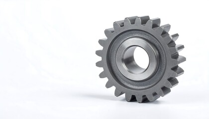 Metal gear isolated on white background