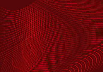 Abstract red geometric lines on red background. Modern shiny gradient red futuristic pattern. Futuristic technology concept, suitable for cover, poster, banner, flyer, website, etc.	
