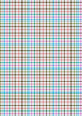 A vibrant, seamless pink and blue plaid pattern with a gingham texture, perfect for fabric or wallpaper design