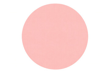 Simple pink circle providing copy space on a transparent background, ideal for presentations or graphic design projects