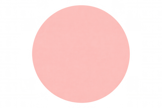 Simple pink circle providing copy space on a transparent background, ideal for presentations or graphic design projects - Powered by Adobe