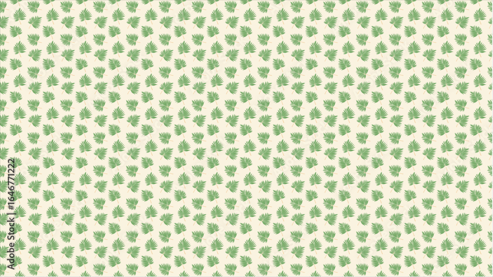 Aufkleber a serene and stylish pattern of tropical foliage, using a sophisticated palette of muted greens and 