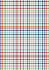Seamless green and blue checkered plaid fabric pattern design