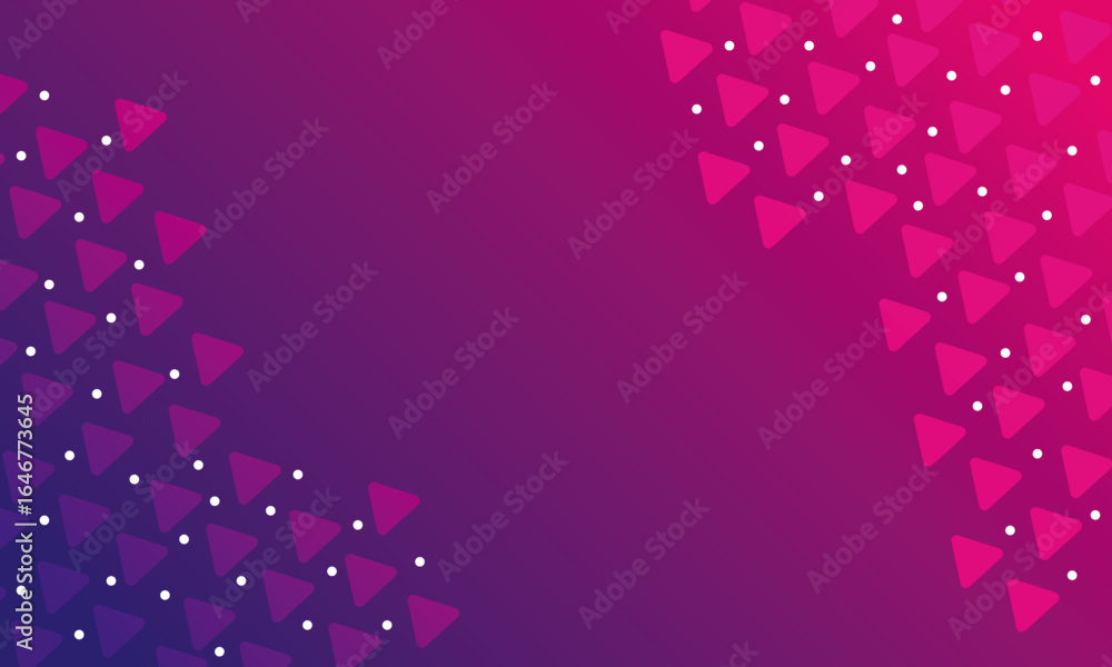 Poster graient pink color triangle pattern dotts pateern background design . ai file , color rgb. expand fi