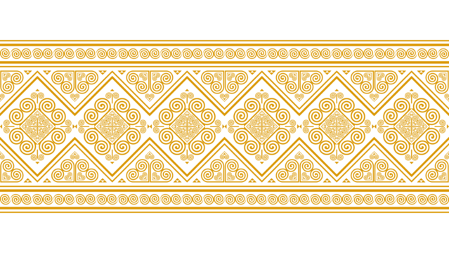 Golden yellow seamless ethnic pattern. Geometric seamless ethnic pattern. Design for background, wallpaper, illustration, fabric, clothing, carpet, textile.