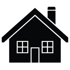 House icon set vector illustration with roof door and windows