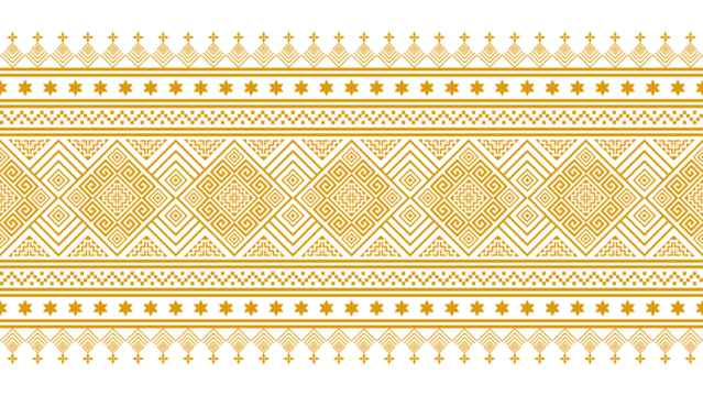 Golden yellow seamless ethnic pattern. Geometric seamless ethnic pattern. Design for background, wallpaper, illustration, fabric, clothing, carpet, textile.