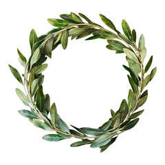Laurel wreath isolated on transparent background