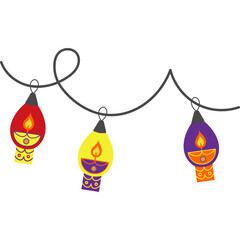 Diwali Lights Illustration