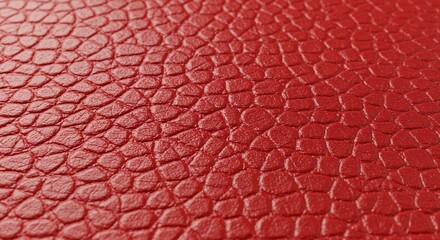 Close up of textured red leather with a natural pattern