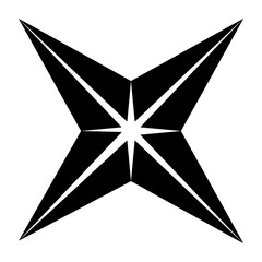 Obraz premium Star vector star black. Available on transparent background vector. Abstract glare. Flashing lights.