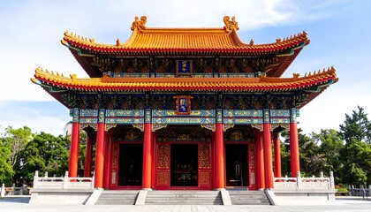 Obraz premium Ornate Chinese temple facade