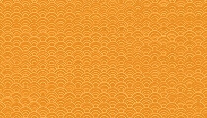 Ornate orange fish scale pattern
