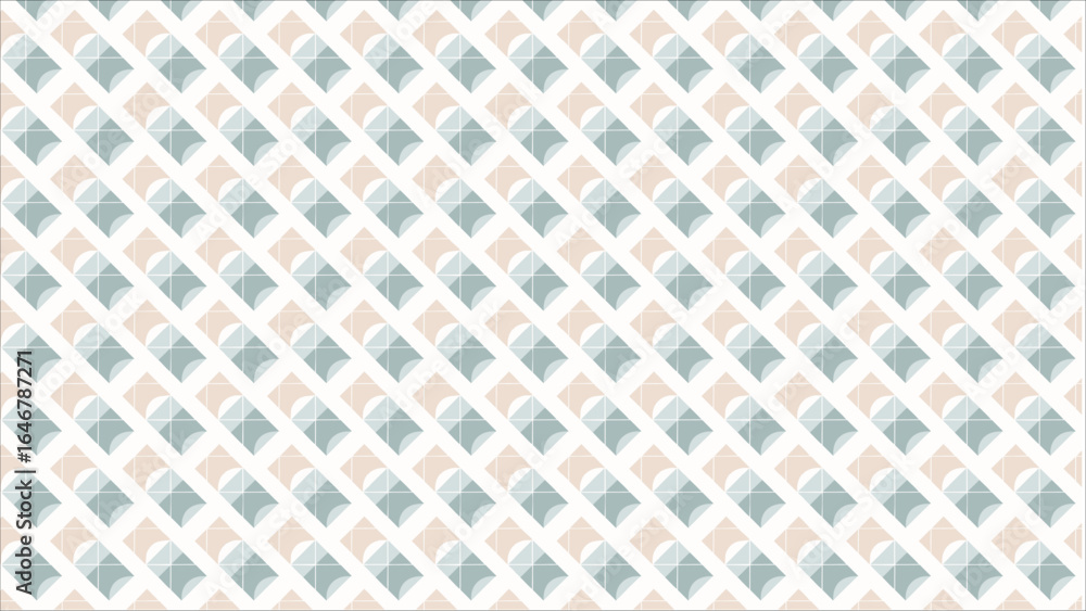 Poster a stylish and modern abstract pattern with a minimal design, showcasing overlapping geometric forms 
