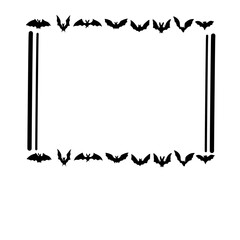 halloween bat frame