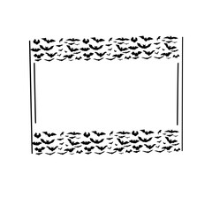 halloween bat frame