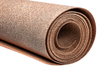 Rolled cork flooring material texture design