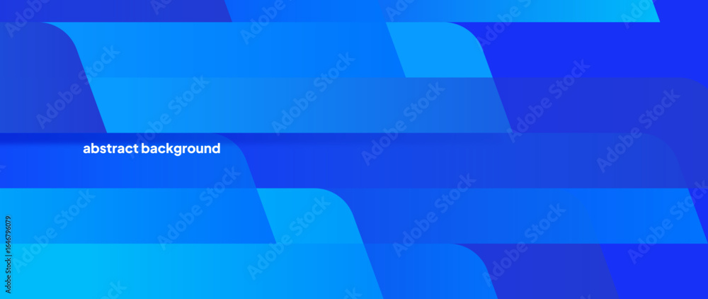 Poster abstract blue gradation background. with a pattern composed of a stack of geometry objects arranged 