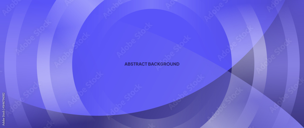 Poster abstract gradation background with overlapping circle patterns in blue gradation color is unique and