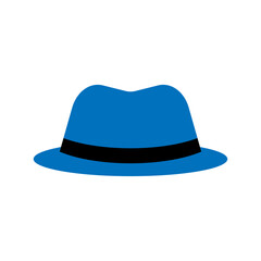 blue hat illustration isolated on white