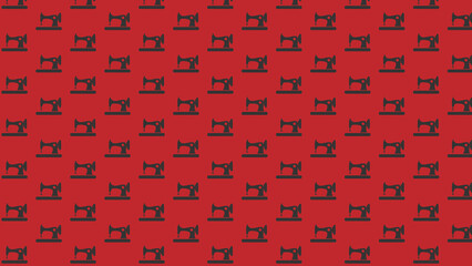 sewing machine vector pattern design 