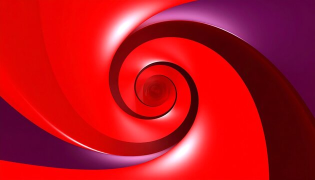 Abstract swirling red and purple vortex