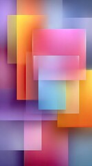 Abstract layered rectangles in vibrant colors