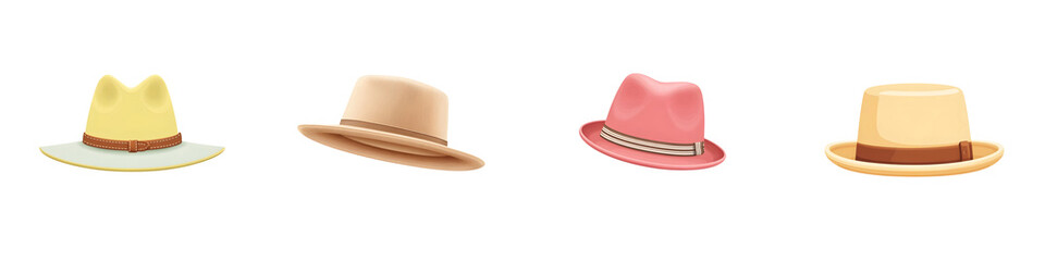 Collection of Stylish Hats: Fashionable Headwear for Men and Women