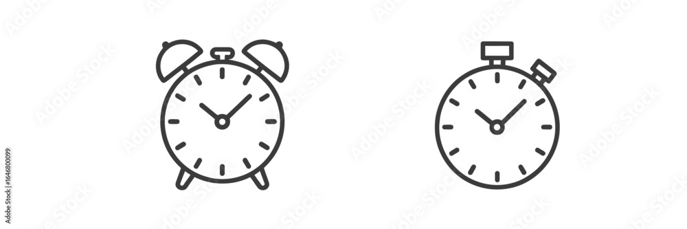 Poster untitledvector art of timekeeping devices isolated on white background a visual representation of al