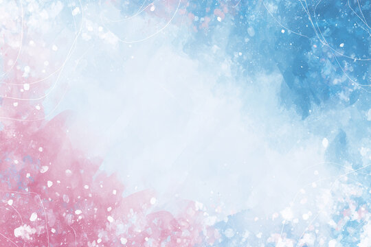 FONDO ACUARELABLE MINIMALISTA DIN&Aacute;MICO EN TONOS AZULES Y ROSADOS