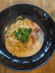 spaghetti with shrimp