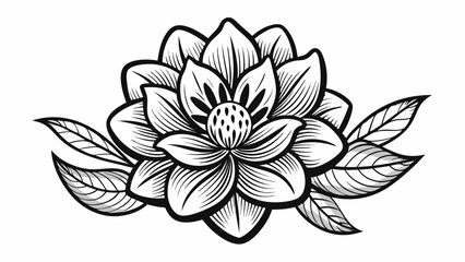 vector illustration of lotus flower