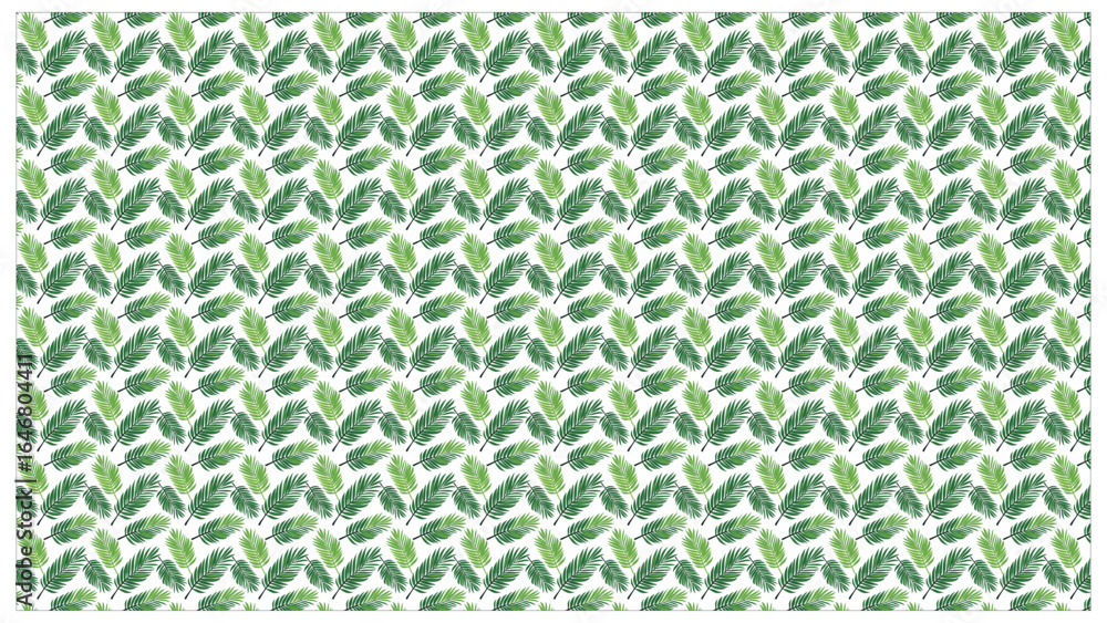 Poster a dense and colorful seamless pattern of exotic tropical foliage, designed with a summer aesthetic t
