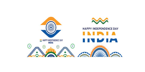 Print  Happy Independence day India.