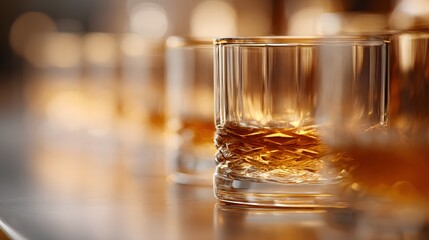 blurred image of a bar back counter , rhythmic refractions