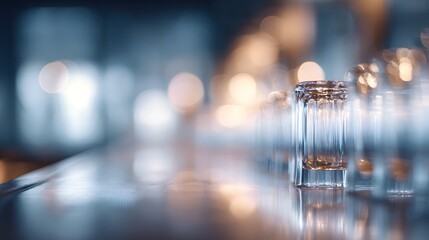blurred image of a bar back counter , rhythmic refractions