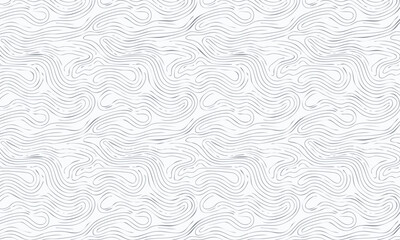 Abstract Organic Forms with 3D Embossed Effect, Seamless Repeating Monochrome Pattern