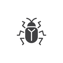 Virus bug malware solid icon
