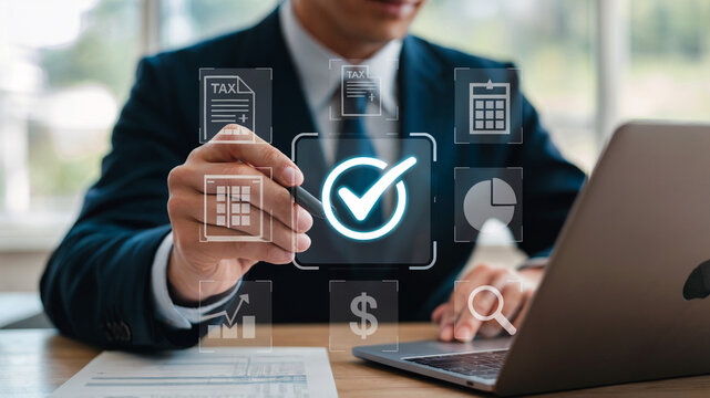 Financial Data Verification and Tax Approval Process