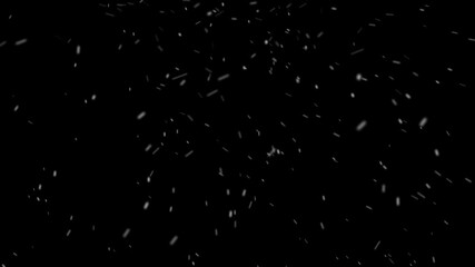 Falling Snow 4k video on a dark background. Perfect for seasonal greetings, holiday projects, background overlays, and nature-themed videos - Powered by Adobe