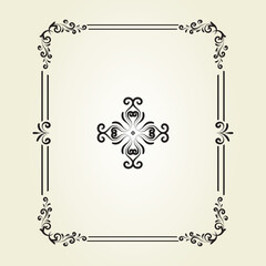 Decorative artistic floral ornament collection