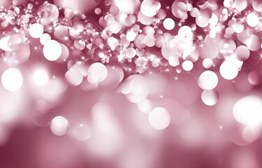 Pink bokeh lights, soft, festive